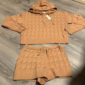 Anthropologie 2 piece Saturday Sunday knit set